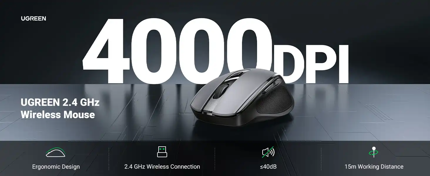 ماوس بی سیم یوگرین UGREEN Wireless Mouse 2.4G MU006 