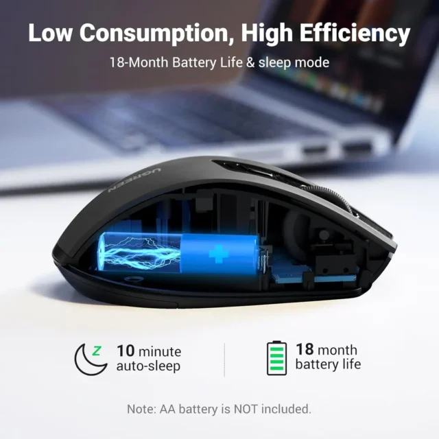 ماوس بی سیم یوگرین UGREEN Wireless Mouse 2.4G MU006  - Image 2