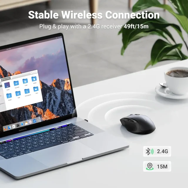 ماوس بی سیم یوگرین UGREEN Wireless Mouse 2.4G MU006  - Image 4