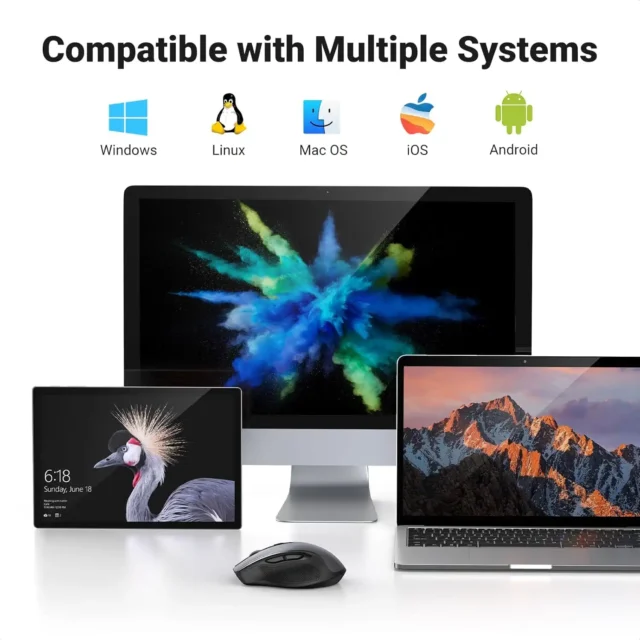 ماوس بی سیم یوگرین UGREEN Wireless Mouse 2.4G MU006  - Image 8