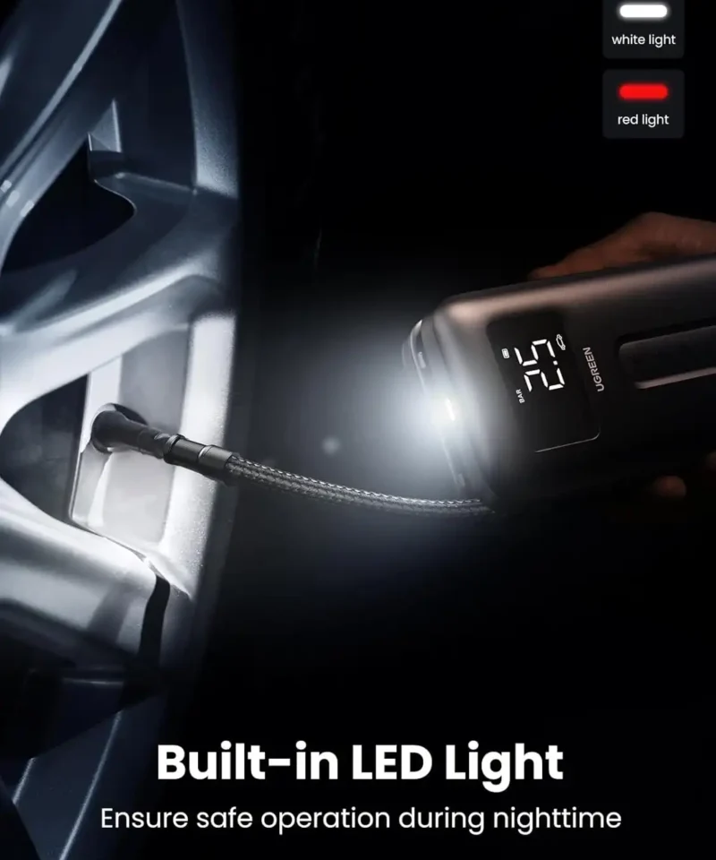 پمپ باد یوگرین UGREEN Portable Electric Air Pump 150PSI CD259 15 CD259 7