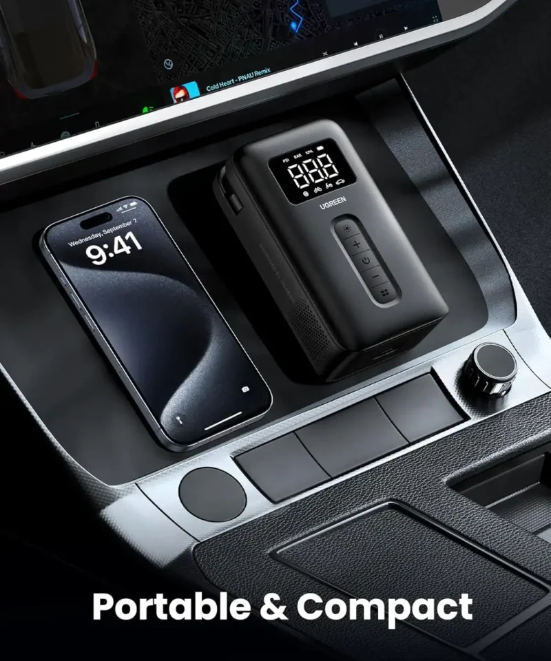 پمپ باد یوگرین UGREEN Portable Electric Air Pump 150PSI CD259 16 CD259 8