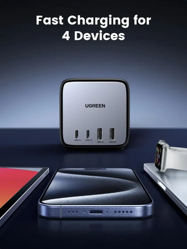 شارژر رومیزی یوگرین UGREEN 65W USB-C Charging Station CD268 UK - Image 5