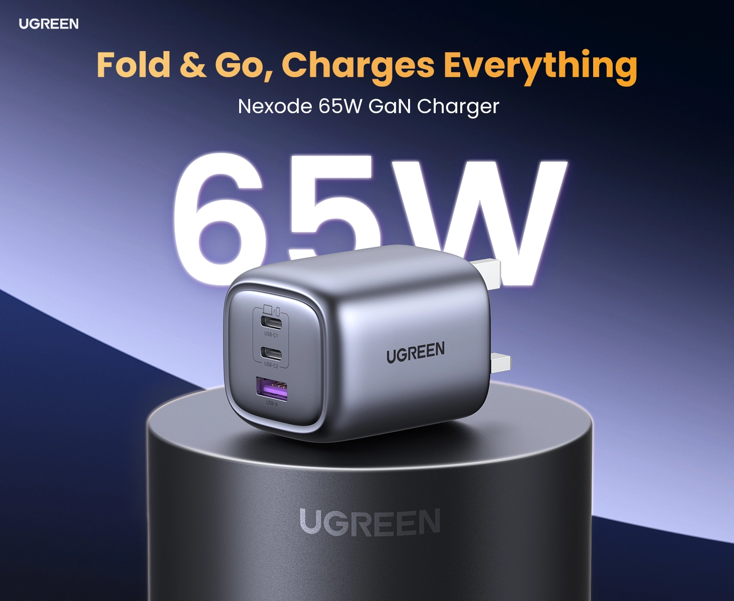 شارژر 65 وات یوگرین UGREEN USB C Charger Nexode 65W CD306 22 شارژر 65 وات یوگرین UGREEN USB C Charger Nexode 65W CD306