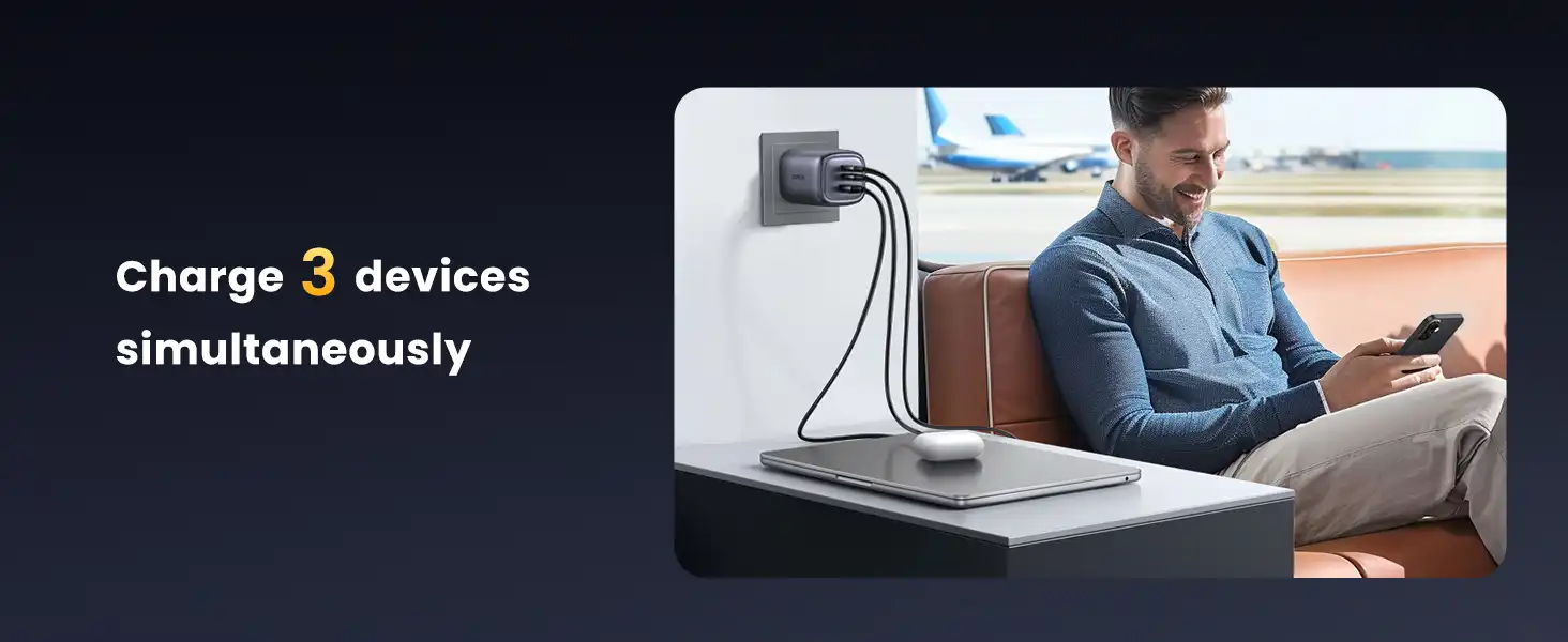 شارژر 65 وات یوگرین UGREEN USB C Charger Nexode 65W CD306 25 CD306 3