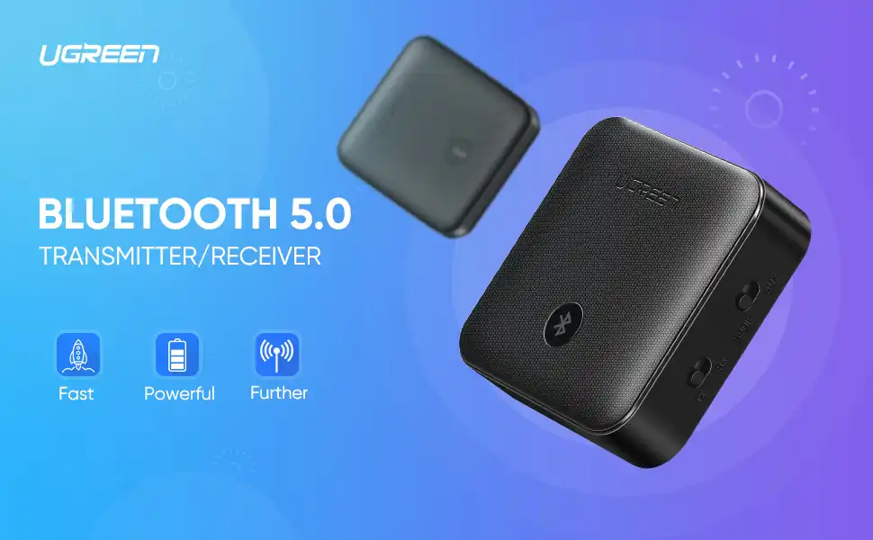 فرستنده و گیرنده یوگرین UGREEN Bluetooth aptX Transmitter Receiver CM144 28 فرستنده و گیرنده یوگرین UGREEN Transmitter Receiver CM144