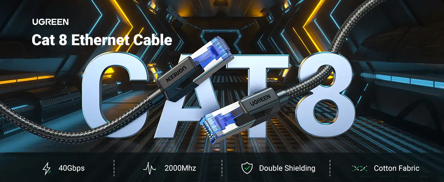 کابل شبکه یوگرین UGREEN Cat 8 Ethernet Cable NW153