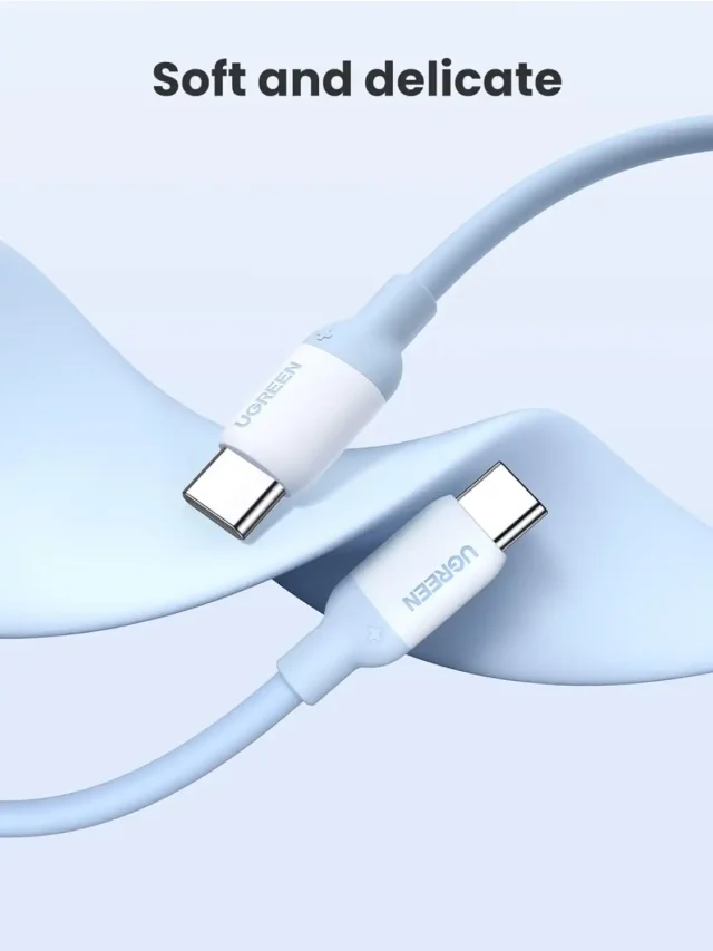 کابل 2 متر یوگرین UGREEN USB C to USB C Silicone 2m Cable US563 - Image 2